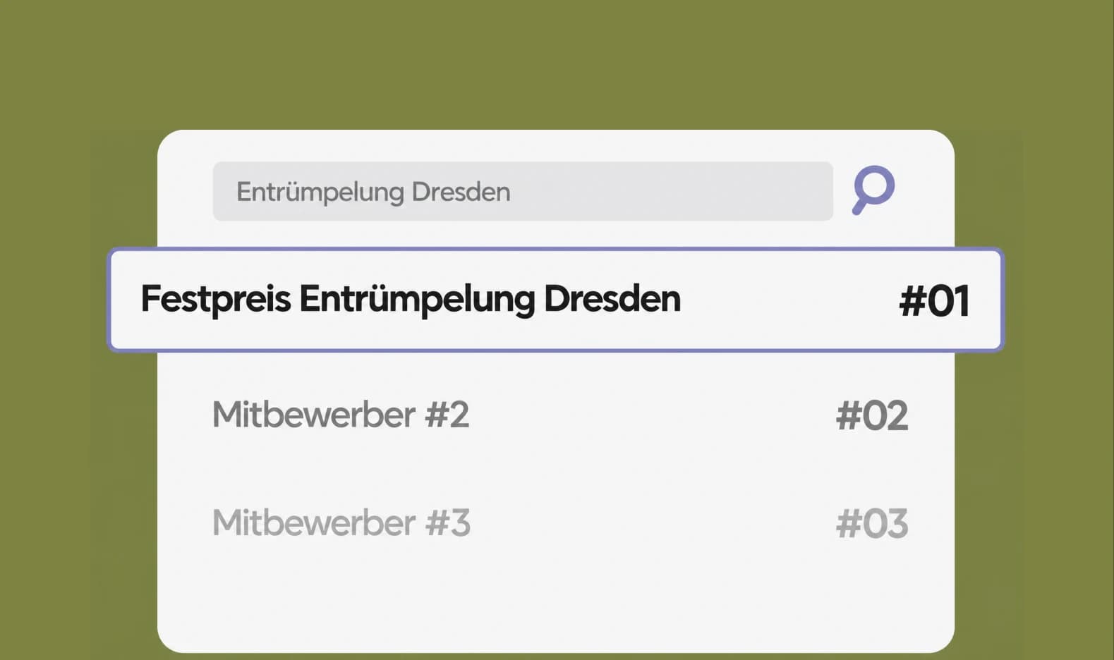 Google-Suche: Der eigene Betrieb steht auf Platz 1 vor zwei Mitbewerbern